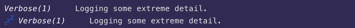verbose terminal example output