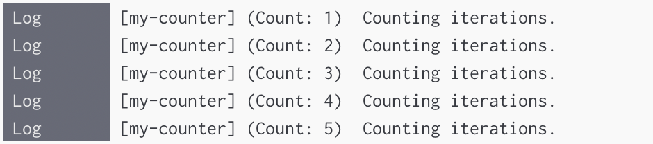 Count modifier server output