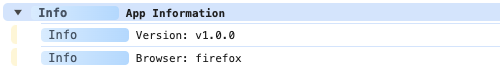 groupCollapsed modifier example output