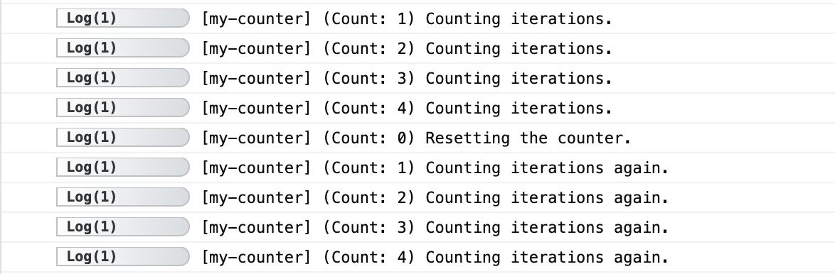 count reset modifier example output