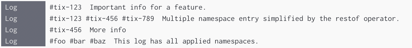 namespace modifier server example output